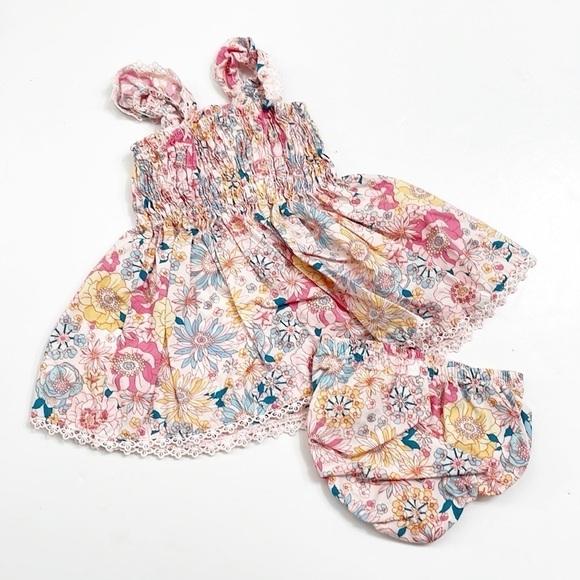 Btween baby girls floral print matching set - Picture 2 of 3